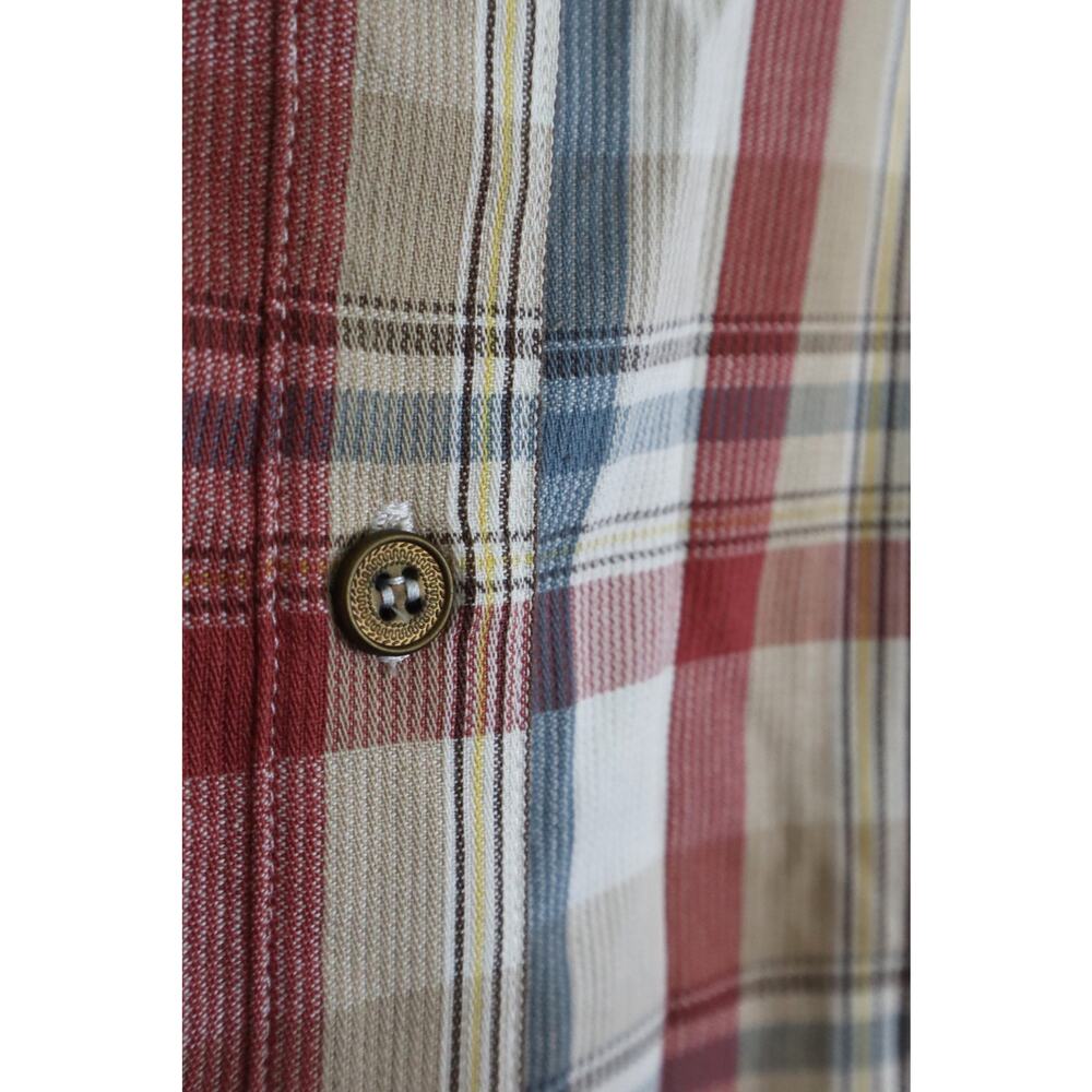 NWT Alfred Dunner Tartan Plaid Button Down Shirt Women Plus 20 Tunic Red Blue - Picture 5 of 8